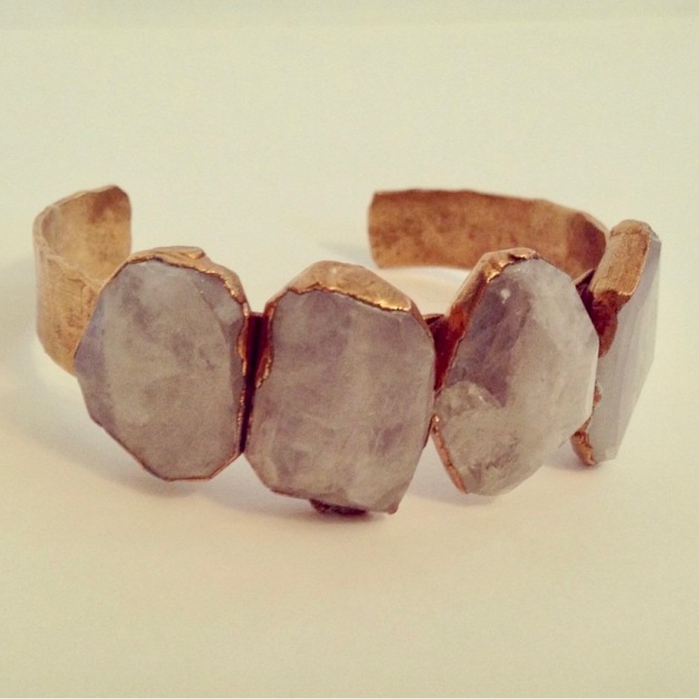 Bracelet cuff moonstone